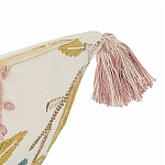 Чехол на подушку с кисточками и вышивкой птиц Ethnic mix Birds Rect варинант исполнения - 2 | Loft Concept в Твери