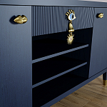 Комод-буфет Elsa Dreams Blue с открытыми полками   варинант исполнения - 4 | Loft Concept в Твери