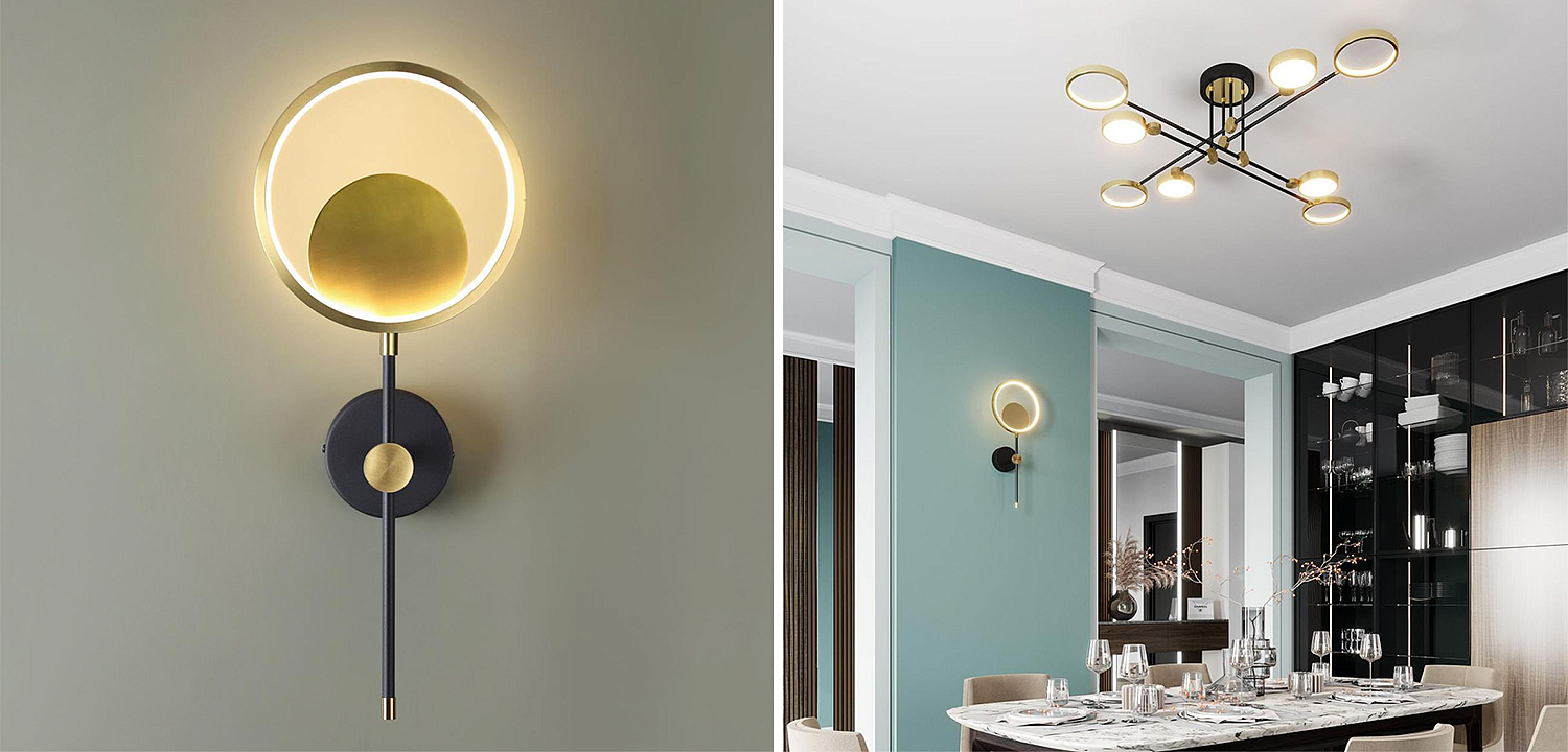 Бра Bendik Gold Ring Wall lamp B Бра Bendik Gold Ring Wall lamp B - Loft-Concept в Твери
