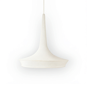 Подвесной вязаный белый светильник «Марокко»