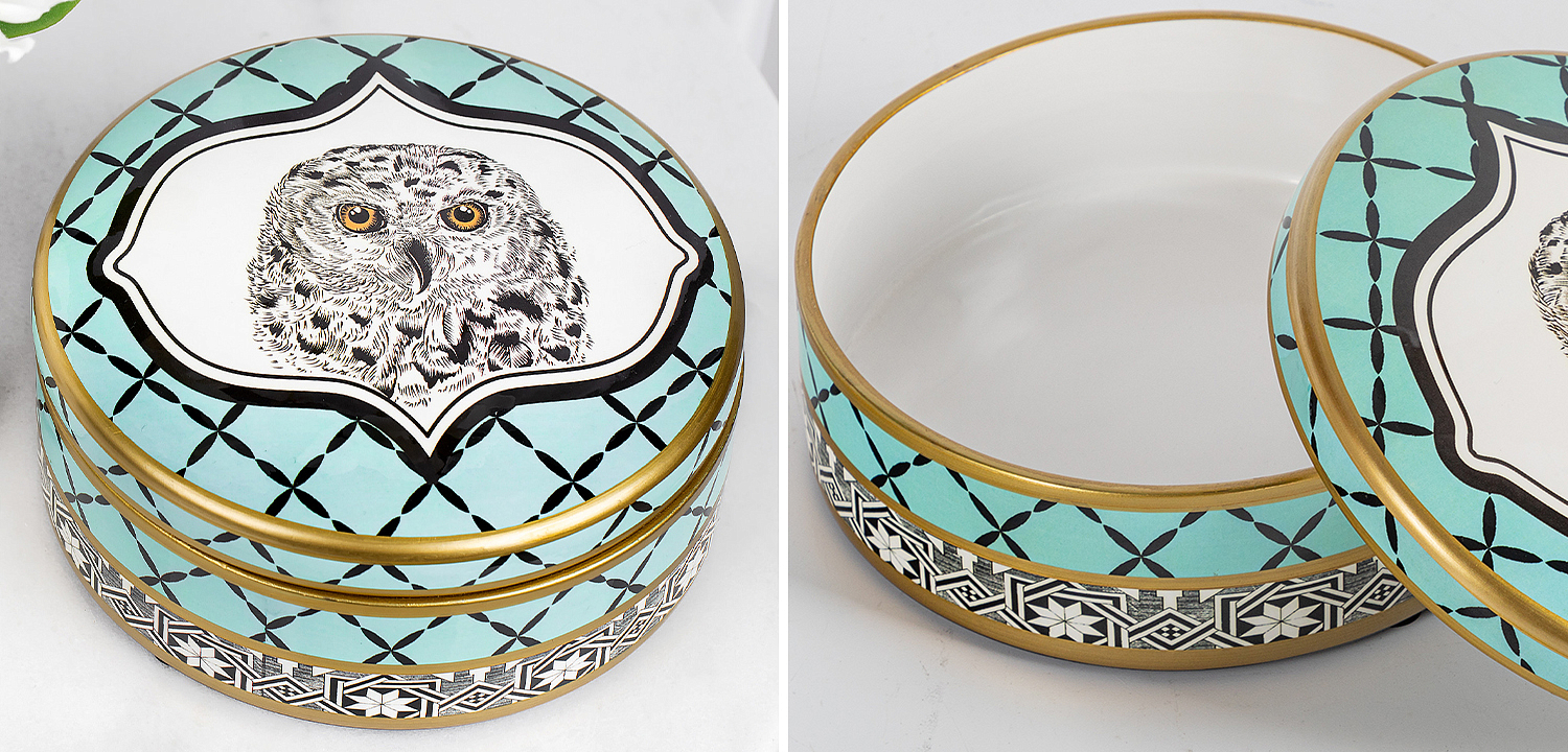 Шкатулка Owl Collection Turquoise Box Шкатулка Owl Collection Turquoise Box - Loft-Concept в Твери