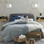 Бра из металла и дерева Ruell White Metal Wooden Wall Lamp варинант исполнения - 4 | Loft Concept в Твери