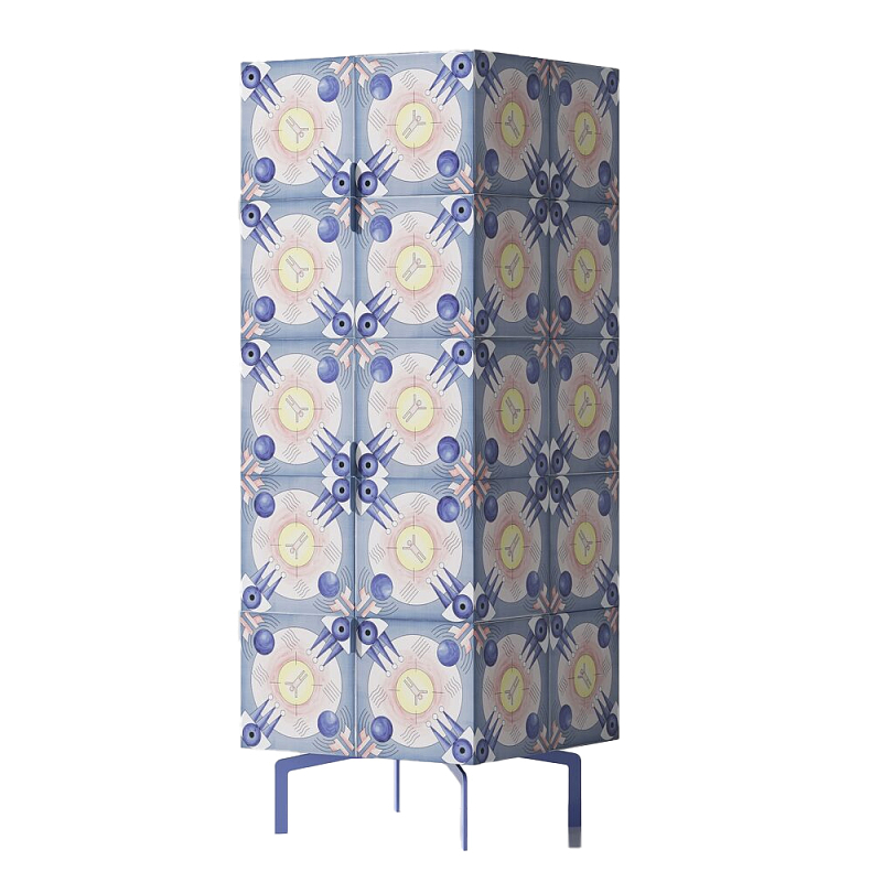 Тумба Tall Element Blue Синий Бежевый Тумба Tall Element Blue Синий Бежевый в Твери | Loft Concept