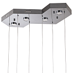 Люстра c 6-ю стеклянными плафонами хром Sparkling Bubbles Tube Chrome Hanging Lamp варинант исполнения - 3 | Loft Concept в Твери