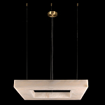 Люстра с квадратным каменным плафоном Calcite Square Light варинант исполнения - 2 | Loft Concept в Твери