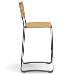 Дизайнерский стул с каркасом из металла с плетеными сиденьем и спинкой GREEN POINT Chair варинант исполнения - 14 | Loft Concept в Твери