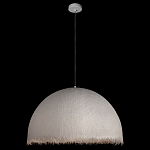 Подвесной светильник в форме купола белого цвета с ажурной бахромой Tactile Line варинант исполнения - 3 | Loft Concept в Твери