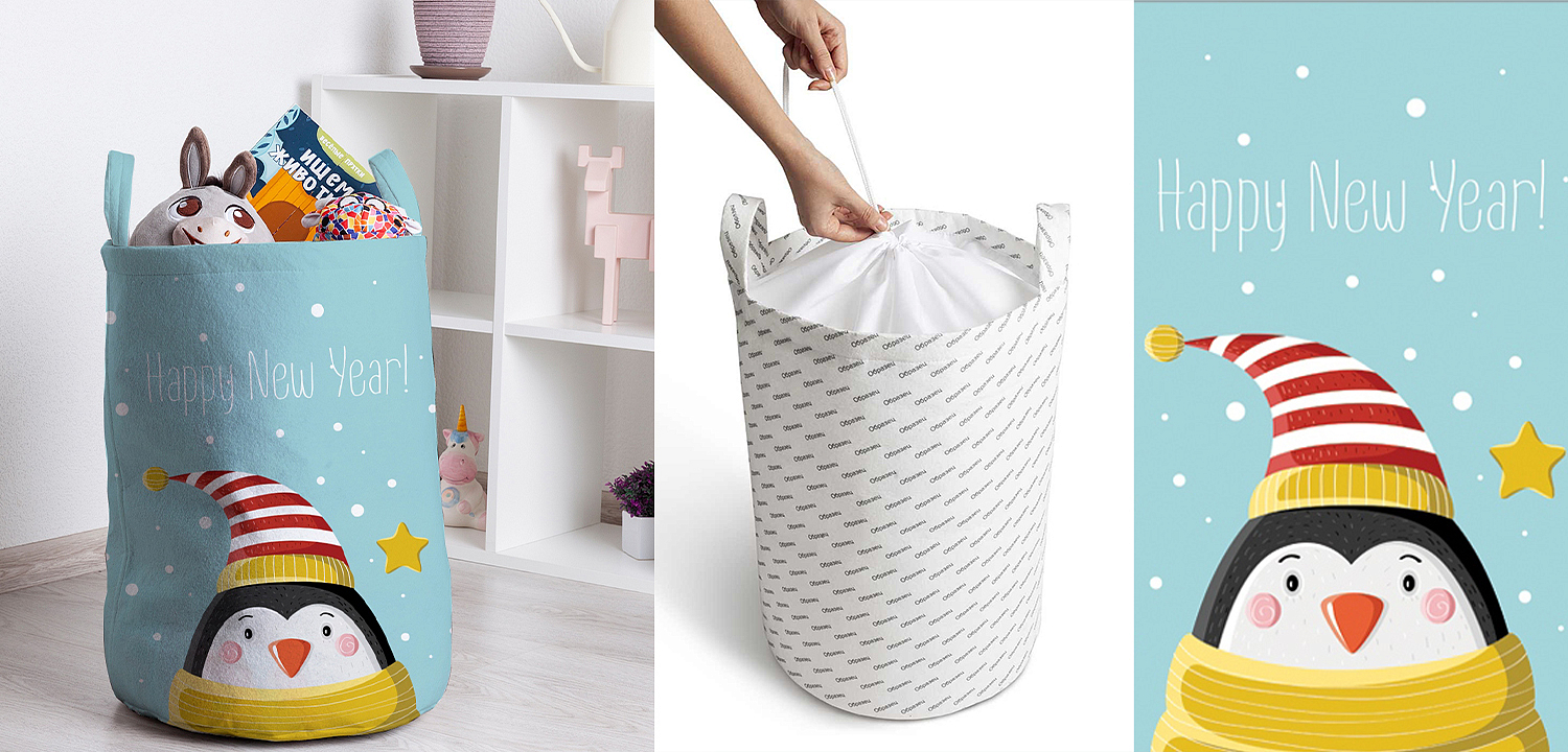 Корзина Christmas Penguin Basket Корзина Christmas Penguin Basket - Loft-Concept в Твери