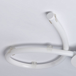 Люстра белого цвета с тремя изогнутыми светодиоидными плафонами Luke Lampco Tracer Lamp варинант исполнения - 8 | Loft Concept в Твери