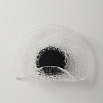 Бра из текстурированного прозрачного стекла с изогнутым краем Textured Glass  варинант исполнения - 4 | Loft Concept в Твери