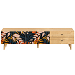 Длинная ТВ-тумба с принтом на ящиках Elise TV Stand варинант исполнения - 10 | Loft Concept в Твери