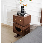 Тумбочка прикроватная с ящиком и дверцей Робот Robot Desk варинант исполнения - 4 | Loft Concept в Твери