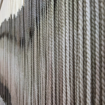 Пейзаж из нитей Макраме Wall decor Black and White Landscape варинант исполнения - 3 | Loft Concept в Твери