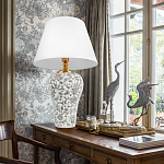 Настольная лампа с цветочной росписью Lamp Flower Painting варинант исполнения - 5 | Loft Concept в Твери