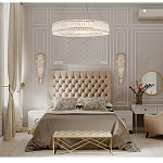 Бра с каскадом из прозрачного хрусталя и корпусом золотого цвета Constant Sparks варинант исполнения - 6 | Loft Concept в Твери