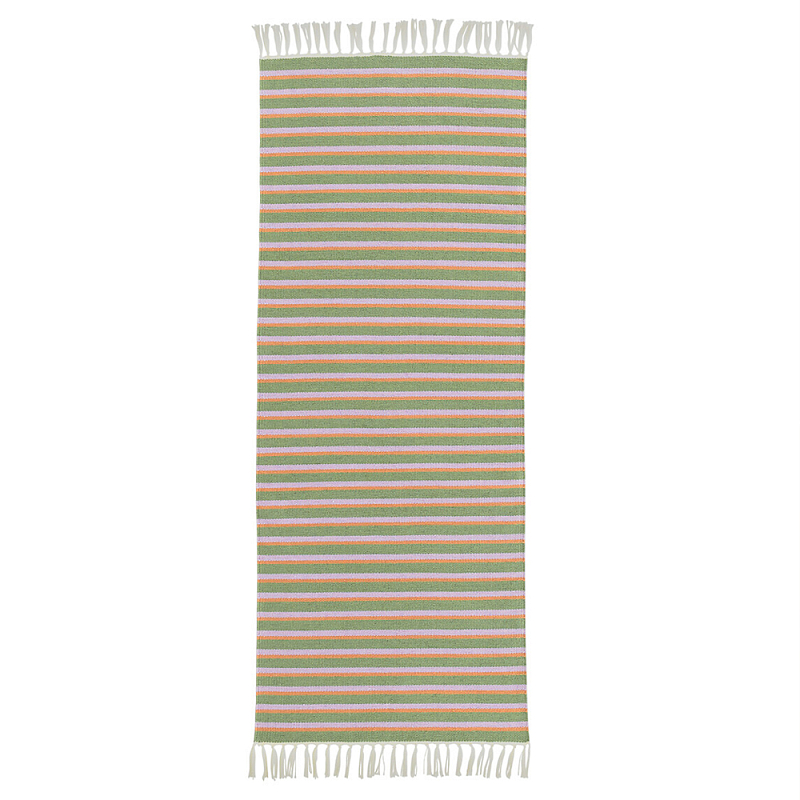 Ковер Vinridio Bо для коридора в полоску Зеленый Желтый в Твери | Loft Concept 