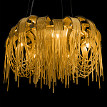 Люстра подвесная круглая с изогнутыми металлическими дугами и ниспадающими цепочками 65 см Atlantis Chain варинант исполнения - 8 | Loft Concept в Твери