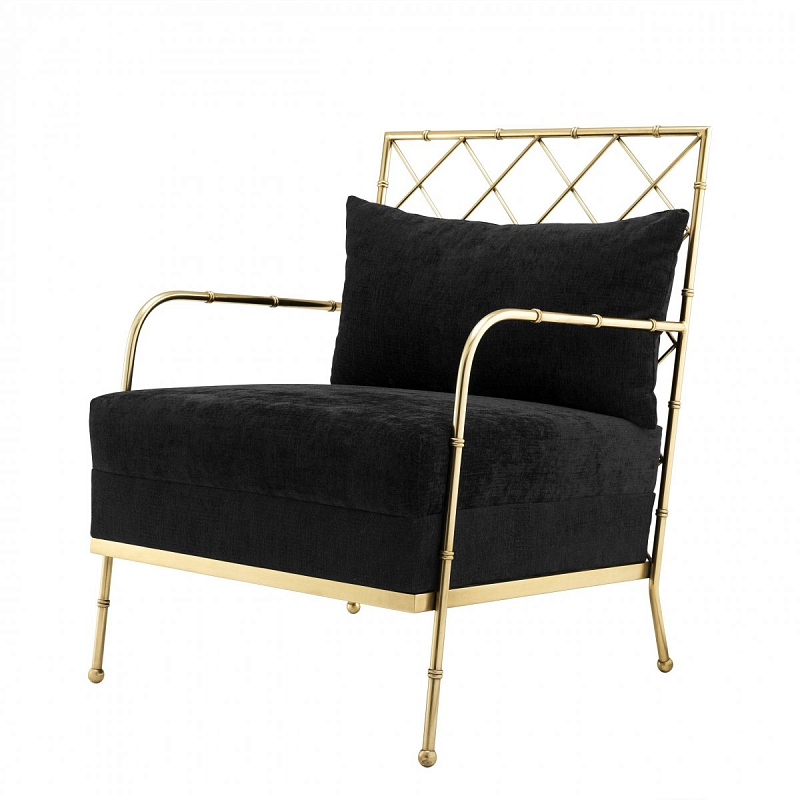 Кресло Eichholtz Chair Bahamas Черный Латунь Кресло Eichholtz Chair Bahamas Черный Латунь в Твери | Loft Concept