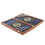 Нарды настольные из натурального камня лазурит и долерит Backgammon from Stone варинант исполнения - 3 | Loft Concept в Твери