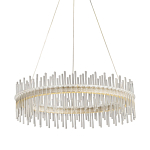 Люстра круглая с прозрачными стеклянными трубками 51 см Nembus варинант исполнения - 1 | Loft Concept в Твери