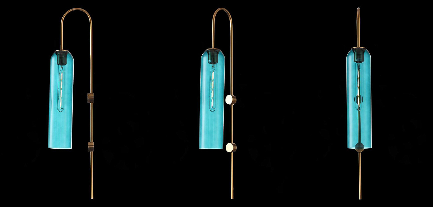 Бра ARTICOLO float Wall Sconce Blue Бра ARTICOLO float Wall Sconce Blue - Loft-Concept в Твери