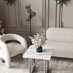 Кресло дизайнерское для лаунж зоны жемчужного цвета Pearl Lounge варинант исполнения - 2 | Loft Concept в Твери