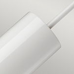 Подвесной светильник белого цвета с вытянутым цилиндрическим плафоном с косым срезом Elstead Lighting варинант исполнения - 4 | Loft Concept в Твери