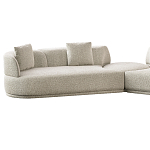 Угловой диван Calypso с поворотным механизмом и пуфом   варинант исполнения - 2 | Loft Concept в Твери