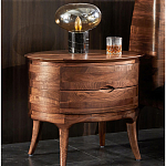 Прикроватный столик из дерева с 2-мя ящиками Moon Walnut Furniture варинант исполнения - 1 | Loft Concept в Твери