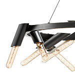 Люстра круглая с трубчатыми лампочками Vanguard Circle варинант исполнения - 2 | Loft Concept в Твери