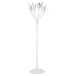 Торшер белый с плафонами в виде лепестков Delicate Flower варинант исполнения - 1 | Loft Concept в Твери