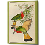 Постер на холсте с изображением птиц Blooming Birds Poster варинант исполнения - 3 | Loft Concept в Твери