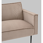 Диван современный вельветовый прямой Worcester Бежевый  варинант исполнения - 3 | Loft Concept в Твери