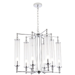 Люстра с 8-ю прозрачными цилиндрическими плафонами Jeanette варинант исполнения - 3 | Loft Concept в Твери