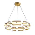 Люстра круглая с янтарными стеклянными плафонами Lighting of Space варинант исполнения - 1 | Loft Concept в Твери