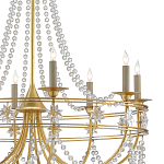 Люстра с декором из прозрачных бусин Glowing Crystals варинант исполнения - 1 | Loft Concept в Твери