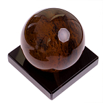 Настольный письменный набор с часами из природного камня обсидиана Royal Set варинант исполнения - 6 | Loft Concept в Твери