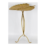 Столик приставной с столешницей Тропический лист Tropical Forest gold варинант исполнения - 2 | Loft Concept в Твери