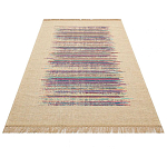 Ковер с геометрическим узором из комбинированного состава Full rhythm варинант исполнения - 3 | Loft Concept в Твери