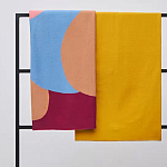 Плед из хлопка с абстрактным принтом Elysian Flow Ember варинант исполнения - 7 | Loft Concept в Твери