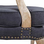 Кресло Aubrey Classical Armchair dark grey velour варинант исполнения - 6 | Loft Concept в Твери