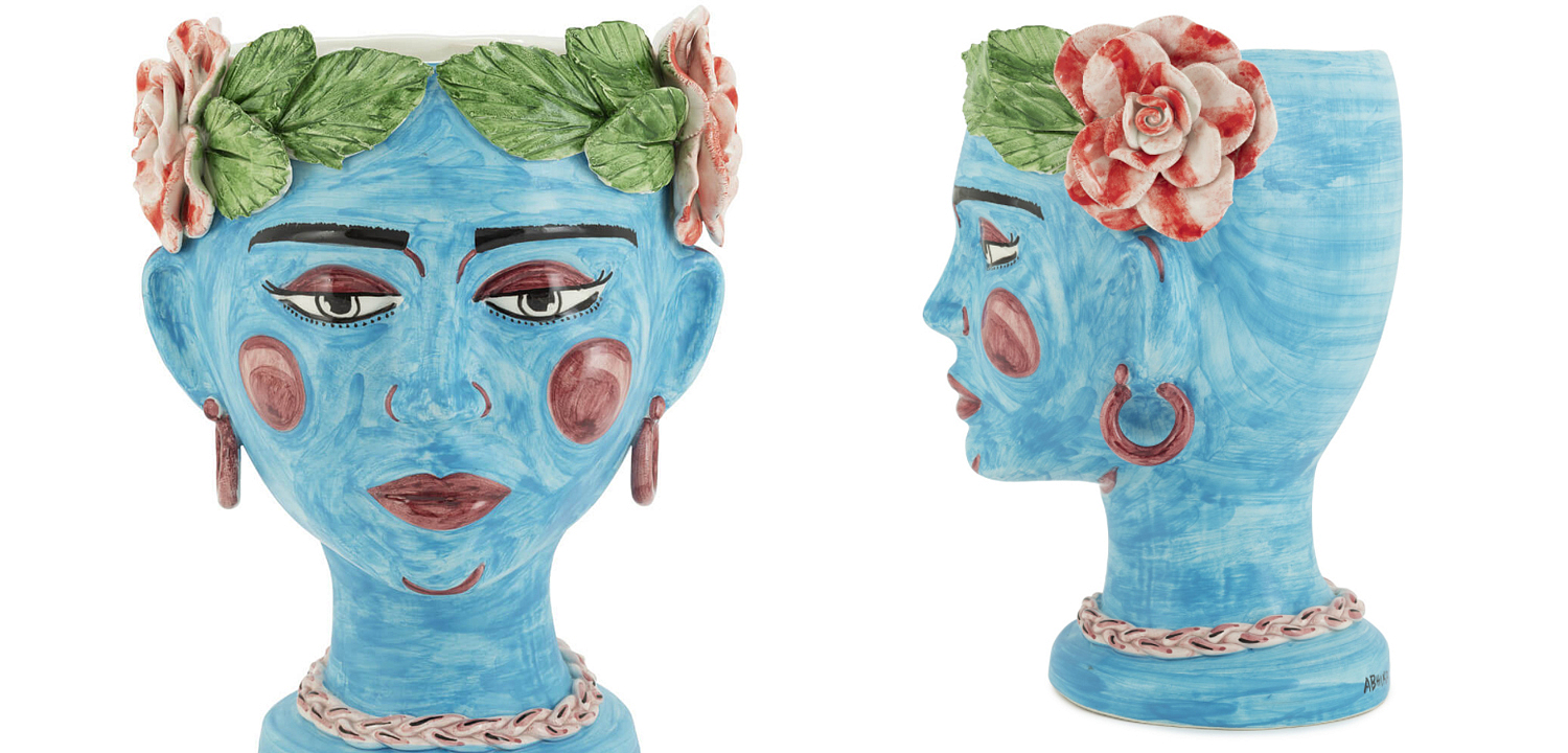 Ваза VASE HEAD SELVA COLOR Light blue Ваза VASE HEAD SELVA COLOR Light blue - Loft-Concept в Твери