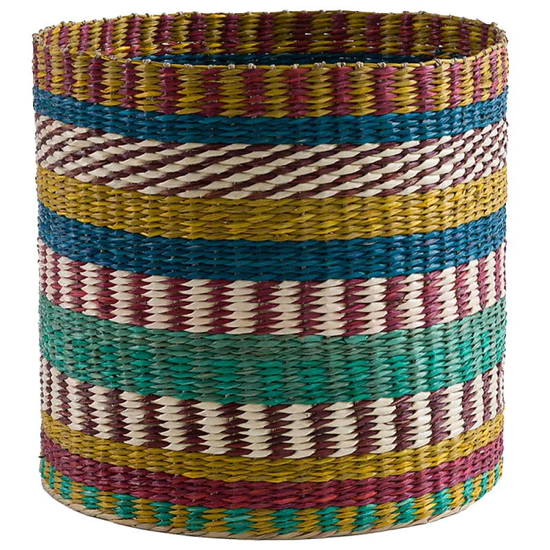 Плетеная корзина разноцветная Hediye Colorful Wicker Basket Мульти Плетеная корзина разноцветная Hediye Colorful Wicker Basket Мульти в Твери | Loft Concept