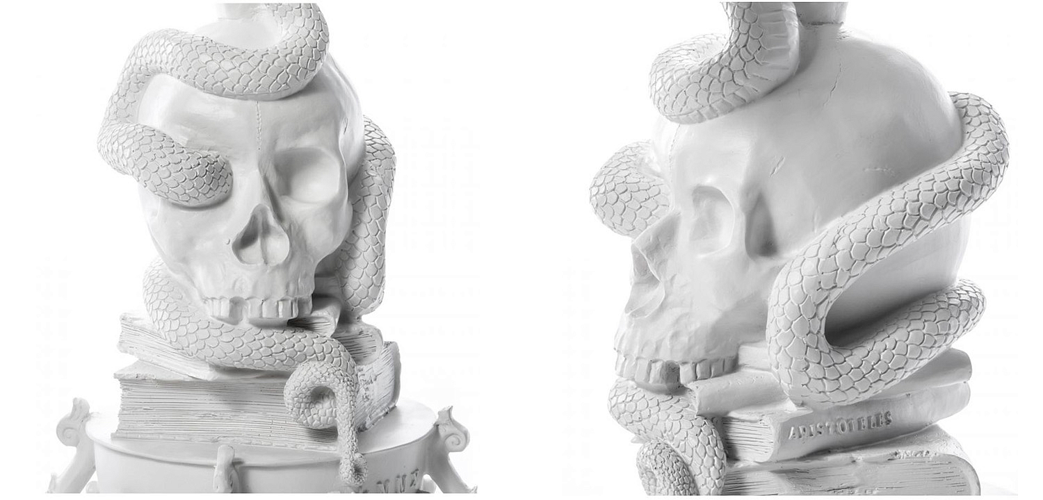 Подсвечник Seletti Giant Burlesque Skull White Подсвечник Seletti Giant Burlesque Skull White - Loft-Concept в Твери