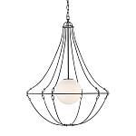 Подвесной светильник из тонких прутьев в форме колокола Forged Thin Rods варинант исполнения - 1 | Loft Concept в Твери