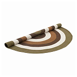 Ковер круглый из хлопка с контрастным узором Bullseye 150 варинант исполнения - 2 | Loft Concept в Твери