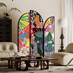 Ширма цветочный принт Colored Partition варинант исполнения - 2 | Loft Concept в Твери