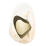 Бра овальное из стекла с золотым элементом Flow Texture  варинант исполнения - 4 | Loft Concept в Твери