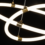 Люстра подвесная с двумя пересекающимися белыми светодиоидными кольцами Luke Lampco Tracer Lamp варинант исполнения - 5 | Loft Concept в Твери