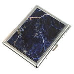 Портсигар на 10 сигарет с газовой зажигалкой из натурального камня Содалит Stone Cigarettes Cases варинант исполнения - 1 | Loft Concept в Твери